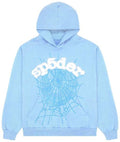 Sp5der hoodie- sky blue
